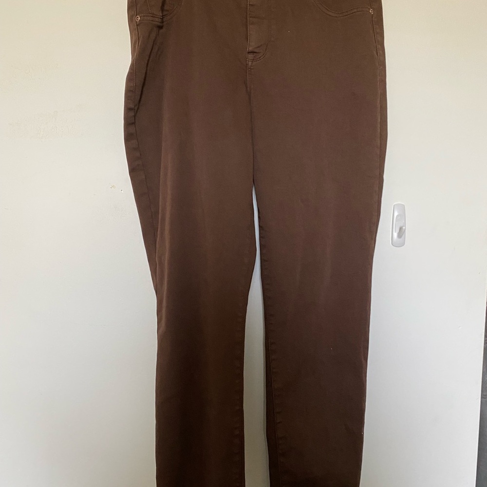 Maurices high rise brown jeggings Size Large Regular
